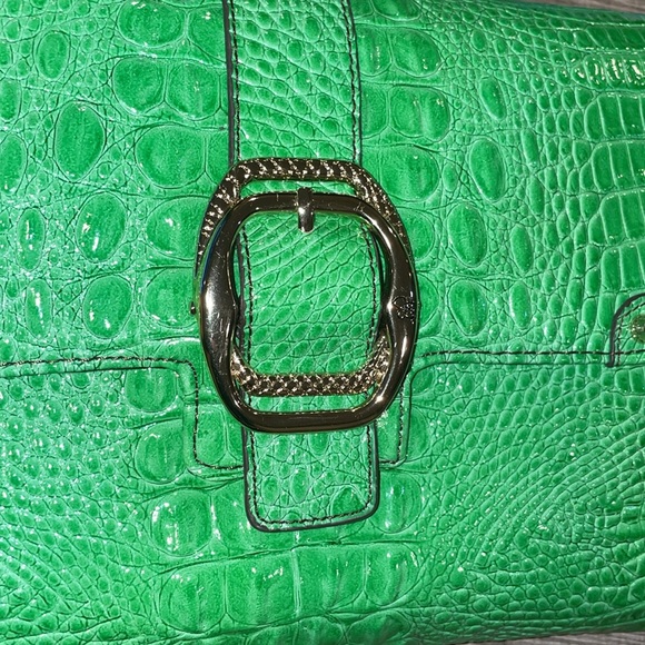 JESSICA SIMPSON Croc Pouch bag with silver chain - Picture 6 of 10